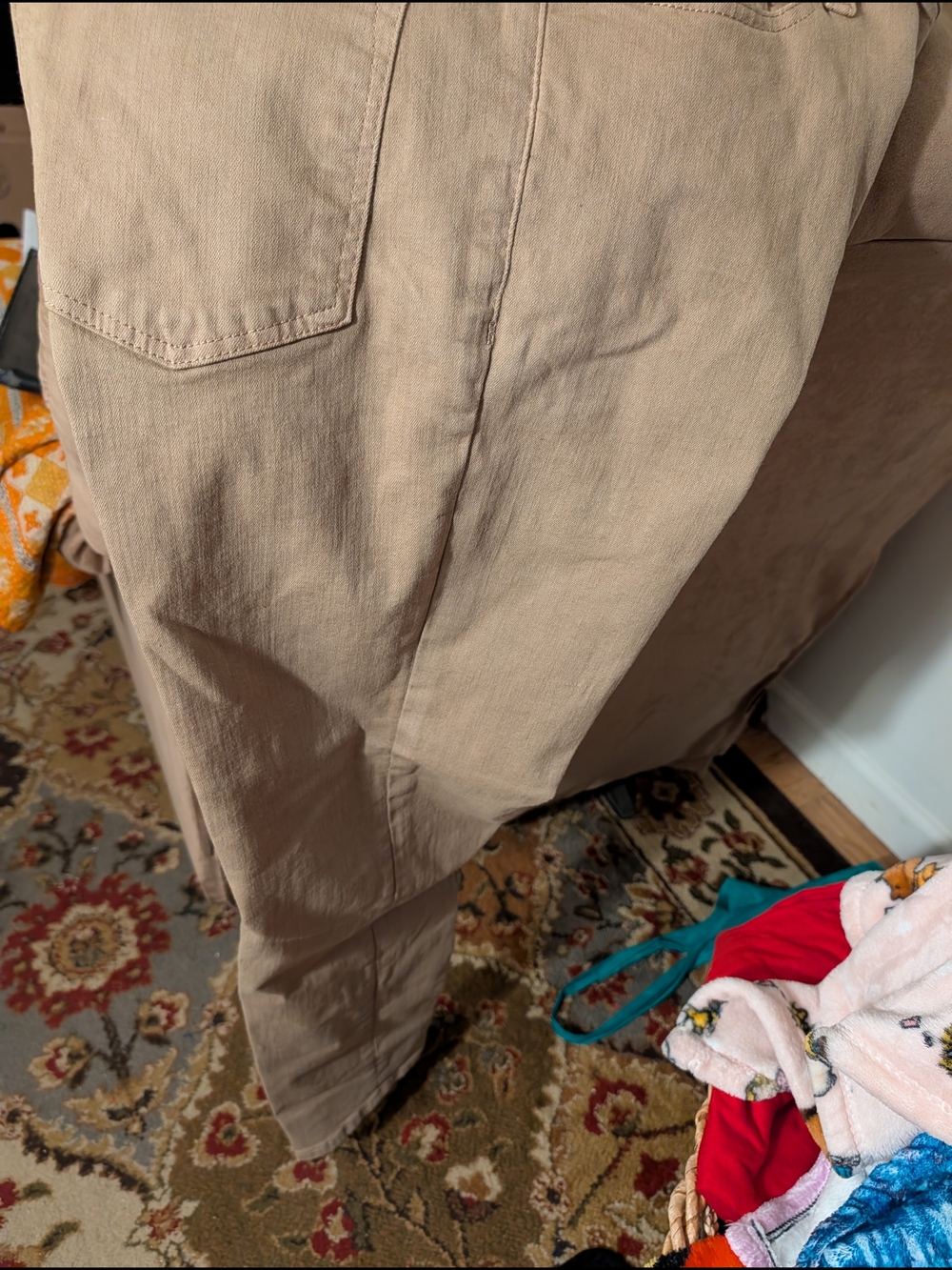 Express Men's Khaki Straight-Leg Chinos